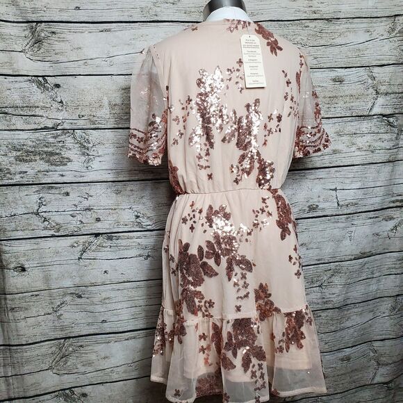 Southern Fried Chics Catching Compliments Dress Sz Large NWT Sequins - Picture 6 of 9